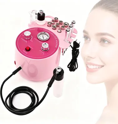Imagen del producto de Dispositivo de microdermoabrasión 3 en 1 con función de vacío y pulverización, para el cuidado facial, 1 unidad, limpieza de la piel