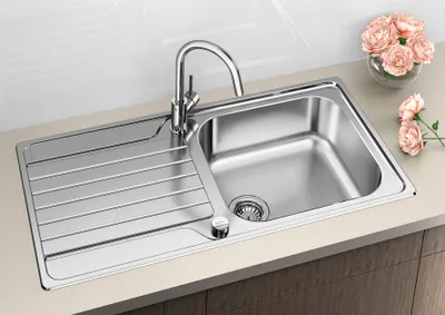 Produktbild von Spüle Blanco DINAS XL 6 S 1000 x 500 mm edelstahl bürstfinish 524255