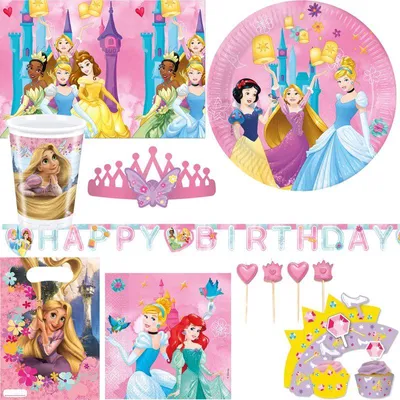 Produktbild von XXL Rapunzel Kindergeburtstag Partyset Geburtstag Deko Party Disney Princess Prinzessin