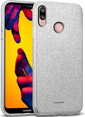 Image de Handy Case pour Huawei P20 Lite Glitter Cover TPU Housse de protection, Argent