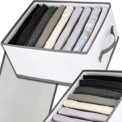 Image de Rangement pour armoire, blanc, synthétique + polypropylène, 25x32,5x17 cm
