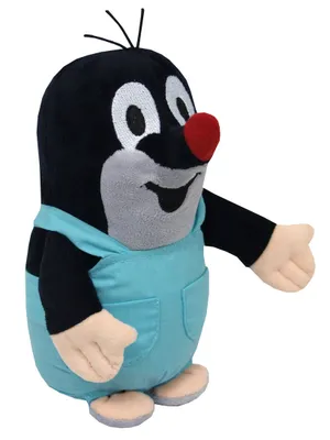 Produktbild von Kuscheltier Der kleine Maulwurf mit Hose 20 cm Schwarz/Blau, 47910A