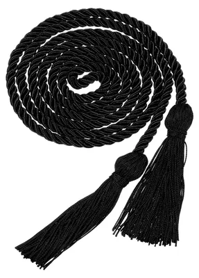 Abschlussquaste 2025, 170 cm, Polyester, Schwarz, 1 Stück