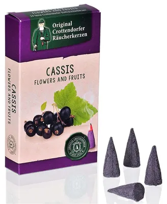Zdjęcie produktu dla Crottendorfer - Kadzidło stożkowe rozmiar M - Flower&Fruits - Cassis