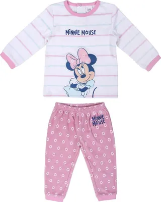 Produktbild von Cerda Group Minnie Langarm-pyjama Weiß 6 Months Weiß 6 Months
