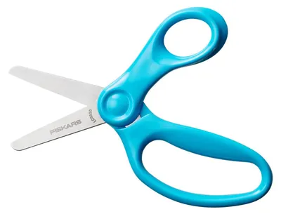 Produktbild von Fiskars Kinderschere mit Radierer-Schutzhülle, 13 cm, Türkis, ab 6 Jahren