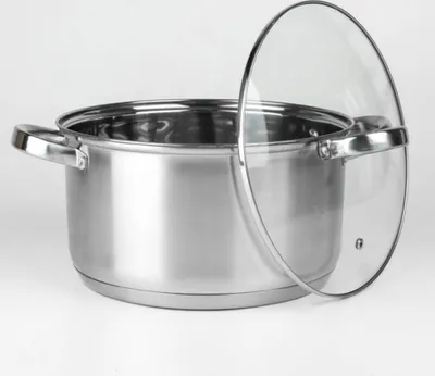 Produktbild von Topf 5L Edelstahl 24 cm Kochtopf Suppentopf Induktion Universaltopf Fleischtopf