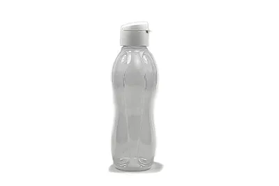 Image de TUPPERWARE To Go Eco 1,0 L blanche, gourde avec couvercle à clip, bouteille écologique, bouteille EcoEasy + CHIFFON DE CUISINE