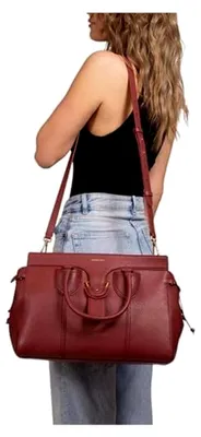 Produktbild von Leder Handtasche Umhängetasche York Handbag Grained Leather