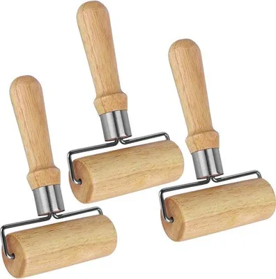 Produktbild von Famanu Holz-Deegroller Set, 3-teilig - Antihaft, leicht und kompakt