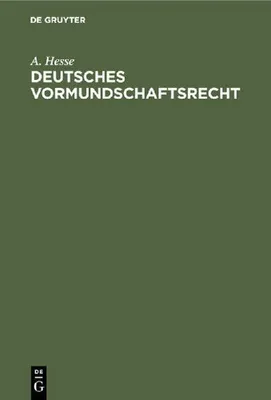Produktbild von Deutsches Vormundschaftsrecht