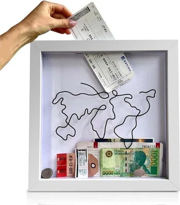 Zdjęcie produktu dla Pudełko na pamiątki z podróży, 20 x 20 cm, białe