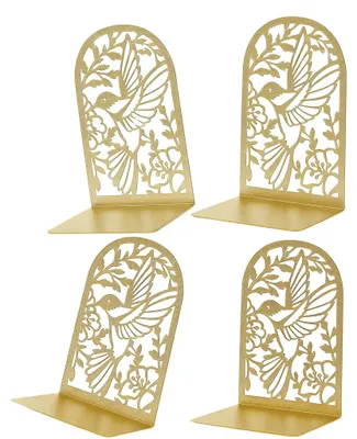 Produktbild von Set aus 4 Goldenen Buchstützen aus Metall