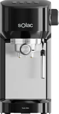 Produktbild von Solac Taste Slim, Espressomaschine, Kaffeekapsel, 1350 W, Schwarz, Edelstahl