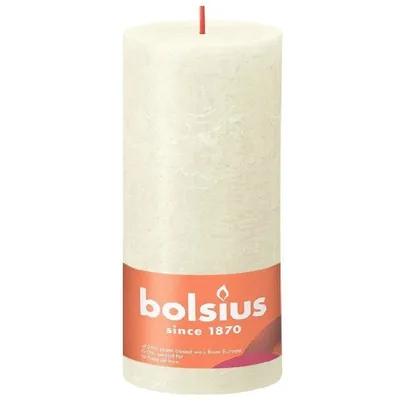 Obrázok produktu pre BOLSIUS Stumpenkerze Rustiko Shine 20x10cm weiche Perle