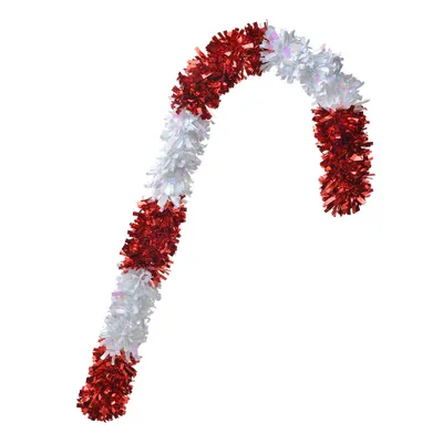 Image de Clayre & Eef Décoration de Noël Canne à sucre 72 cm Rouge Blanc Plastique
