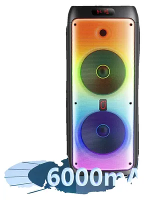 Zdjęcie produktu dla Bezprzewodowy głośnik Bluetooth, moc wyjściowa 10 W, do 8 godzin odtwarzania, wysokość 30 cm, mikrofony dynamiczne, przenośna konstrukcja