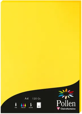 Obrázok produktu pre Pollen by Clairefontaine papier DIN A4, slnečný