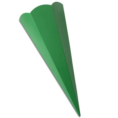Produktbild von Schultüten-Zuschnitt 6-eckig, 68cm GRÜN - Schultüten Rohling zum Basteln