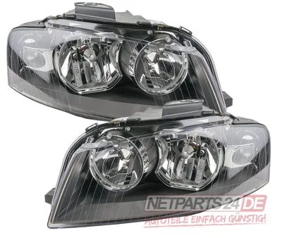 Obrázok produktu pre Johns, svetlomety vhodné pre Audi A3 8P od 06/2003 - 07/2008 Set Set H7/H7 li+re.