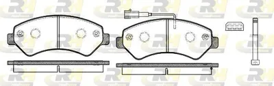 Produktbild von ROADHOUSE Bremsbeläge Satz Vorne Bremsklötze für FIAT Ducato Kastenwagen (250, 290) 21275.12