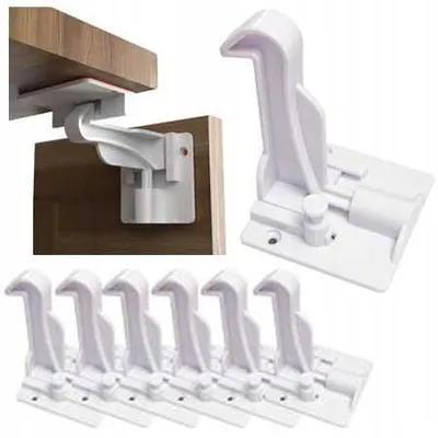 Produktbild von Tikola Kindersicherung Schrank Schubladen Tür Riegel 6er-Set