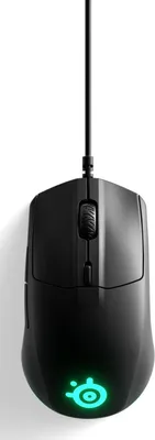 Zdjęcie produktu dla Steelseries Rival 3, Po prawej stronie, Optyczny, USB Typu-A, 8500 DPI, 1 ms, Czarny