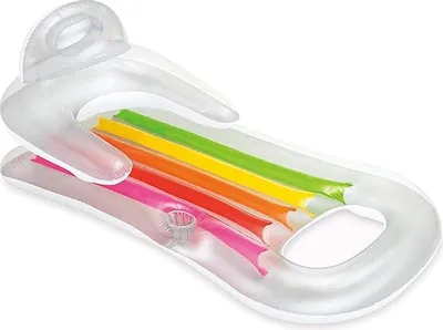 Produktbild von Intex 58802 Luftmatratze Sessel Bräunung, Farbe Weiß 160 x 85 cm (Weiß, 1)