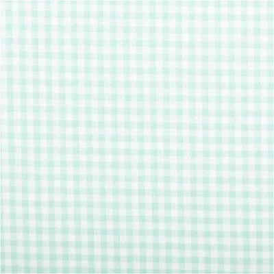Produktbild von Popeline Baumwollstoff kleine Karos Meterware mint weiß