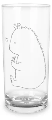 Produktbild von Mr. & Mrs. Panda Glas Bär Marienkäfer 400 ml - Transparent - Geschenk, Trinkglas, Das Leben Ist schön, Liebe, Cocktailglas, Freiheit, Motivation, Teddy, Longdrinkglas