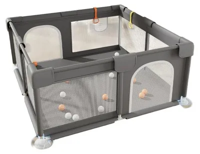 Productafbeelding van Tavalax Babyboxen & Accessoires – Babybox Tavalax, Grijs, 180x200 cm – Kinderspeeltuin Tavalax - veiligheid en comfort voor uw kleintjes! | hoogwaardige uitrusting voor het dagelijks leven | Doordachte functies en comfortabel gebruik | modern design met praktische details in gedachten | veelzijdig en helder beschreven | duidelijke productinformatie voor een weloverwogen keuze | interessante oplossing voor het dagelijks leven, thuis en in de vrije tijd