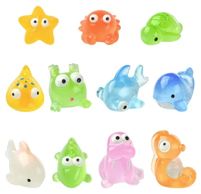 Image de Ensemble de 55 figurines miniatures d'animaux marins pour la décoration