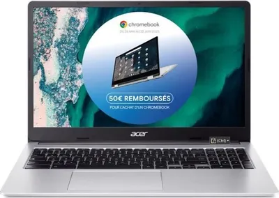 Immagine prodotto di Acer Laptop PC - Chromebook CB315-4H-C7R0 - Chrome OS - 15.6 FHD - Intel Celeron N4500 - RAM 4GB - 128GB eMMC - Battery life 10 hours - AZERTY