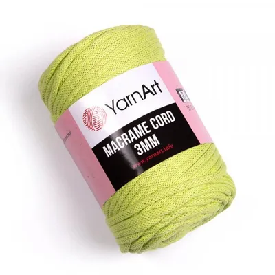 Produktbild von Yarn Art Macrame Cord 3 mm 85 m 755 Light Green Schnur