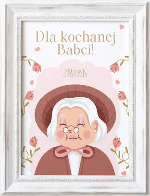 Produktbild von Poster 70x100 Personalisiertes Geschenk TAG DER GROSSMÜTTER UND GROSSVÄTER Geschenkidee