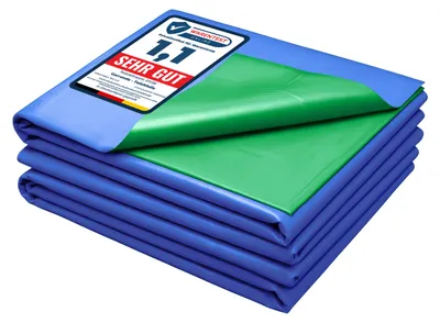 Image de Garronda, bâche pour étang de 6x8 mètres, en polyéthylène (PE), épaisseur 0,5 mm, protection UV. Bâche pour étang à 3 couches, modèle GD-0256