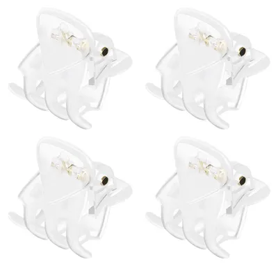 Produktbild von 24 Mini-Haarspangen, transparente Haarklammern, Haarnadeln aus Kunststoff, rutschfeste Haarnadeln für Mädchen und Frauen