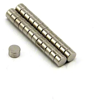 Produktbild von 100 Stück Neodym-Scheibenmagnete Ø5x3mm mit einer Haftkraft von 900g