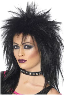 Produktbild von Rock Diva Perücke Schwarz