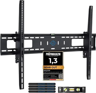 Produktbild von deleyCON MK-W-68, 152,4 cm (60"), 2,54 m (100"), 200 x 200 mm, 900 x 600 mm, Stahl, Schwarz