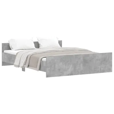 Obrázok produktu pre vidaXL Rám postele s čelom a nohami betónová sivá 150x200 cm