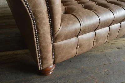Produktbild von Braune Designer Sofa Couch Polster XXL 3 Sitzer Big Sofas Couchen Leder Textil