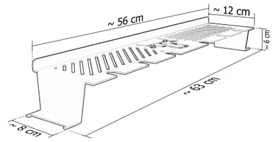 Produktbild von Warmhalterost aus Edelstahl passend für Weber Spirit E-310-E-330 / S-320 2013-, Größe:300er Serie