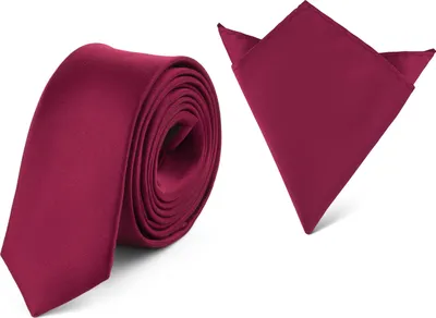 Produktbild von Ladeheid Herren Schmale Krawatte & Einstecktuch Set SP/P (150cmx5cm, 22cmx22cm)