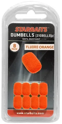 Zdjęcie produktu dla Starbaits Pływająca przynęta Dumbells, 8 sztuk, pomarańczowa