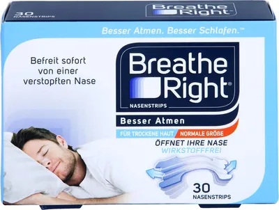 Obrázek produktu pro Better Breathe Breathe Right nosní náplasti transparentní normální, 30 náplastí