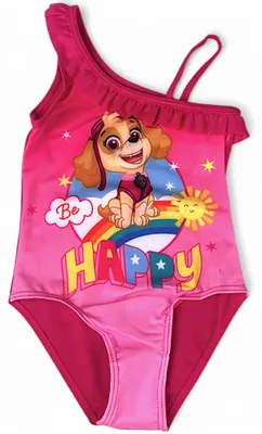Produktbild von Badeanzug PAW Patrol mit Rüschendetails Dunkelpink 122-128 cm