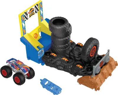 Produktbild von Hot Wheels Monster Trucks Arena World: Entry Challenge - Race Ace's Tire Smash Race
