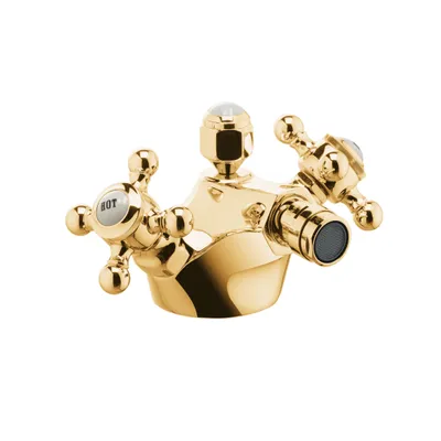 Immagine prodotto di KLUDI 1926 Robinetterie de bidet, poignées croisillons, montage 1 trou, 512114520, 512114520