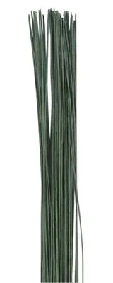 Produktbild von Culpitt Blumendraht Dunkelgrün 50Stk. 0,25mm